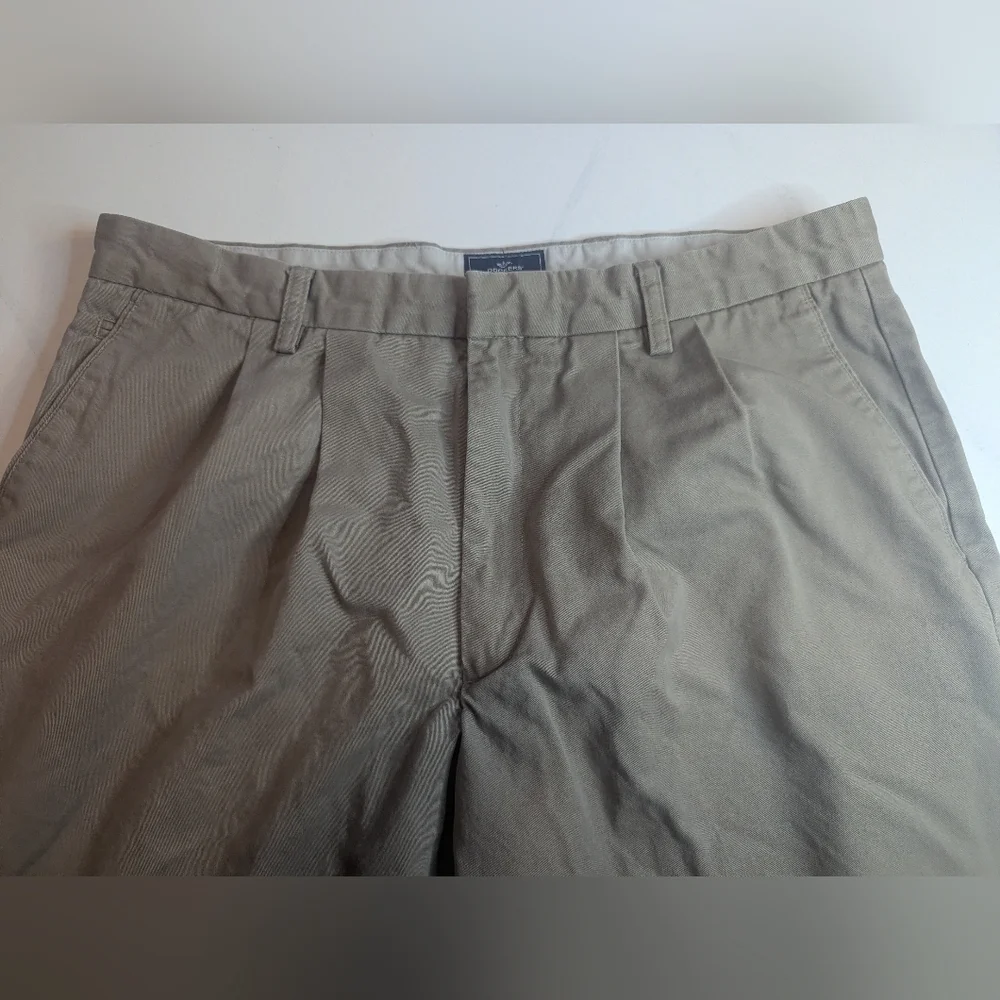 Dockers Pants Men's 36x34 Relaxed Fit Khakis Pleated Front Straight Leg Cotton